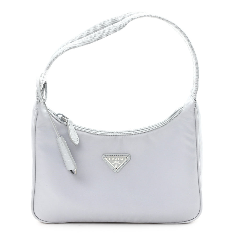 Re-Nylon Saffiano Mini Re-Edition 2000 Bag Fiordaliso