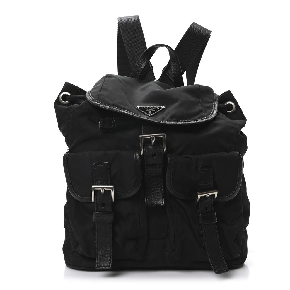 Tessuto Nylon Vela Small Backpack Black