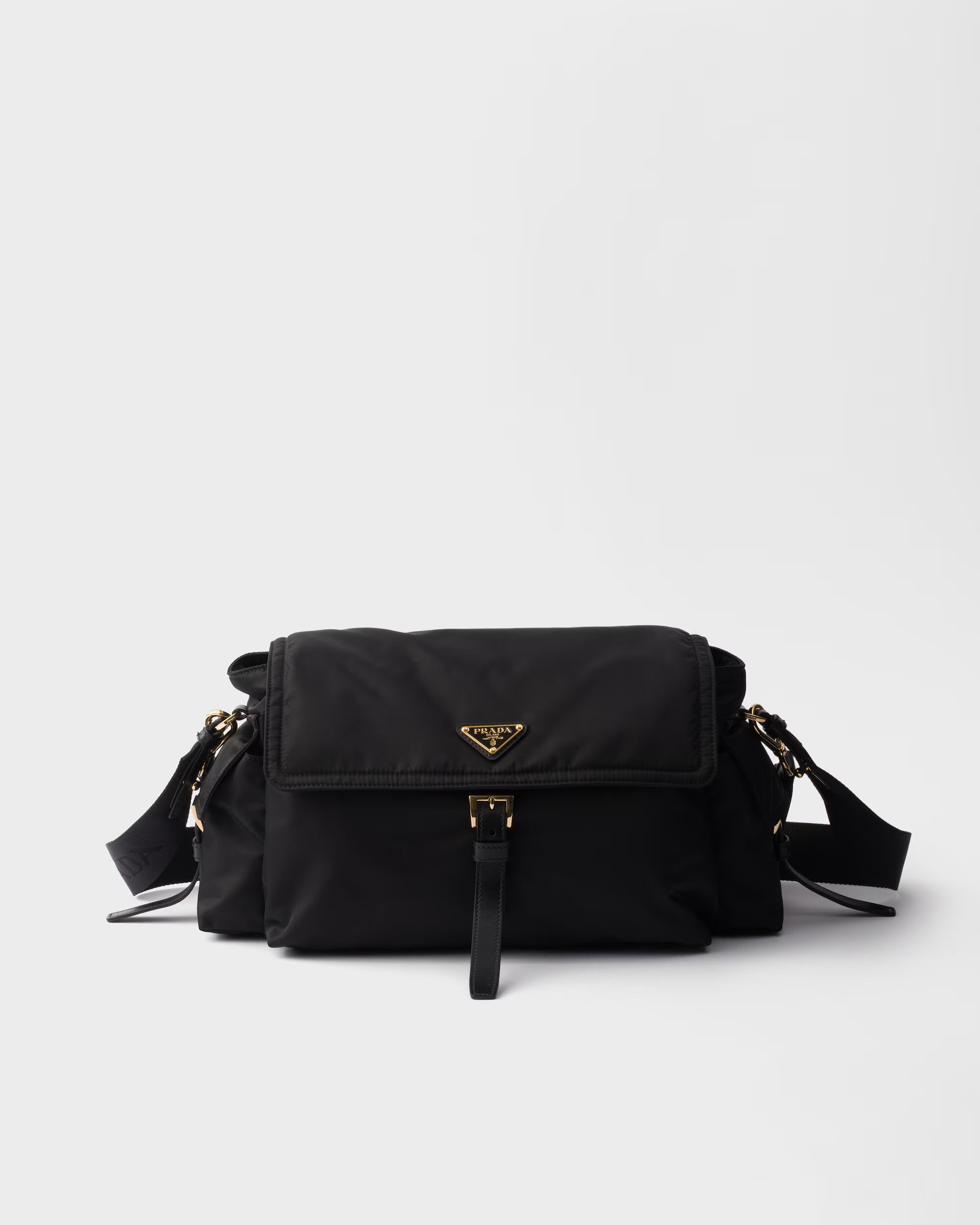 Prada Explore large Re-Nylon shoulder bag with flap