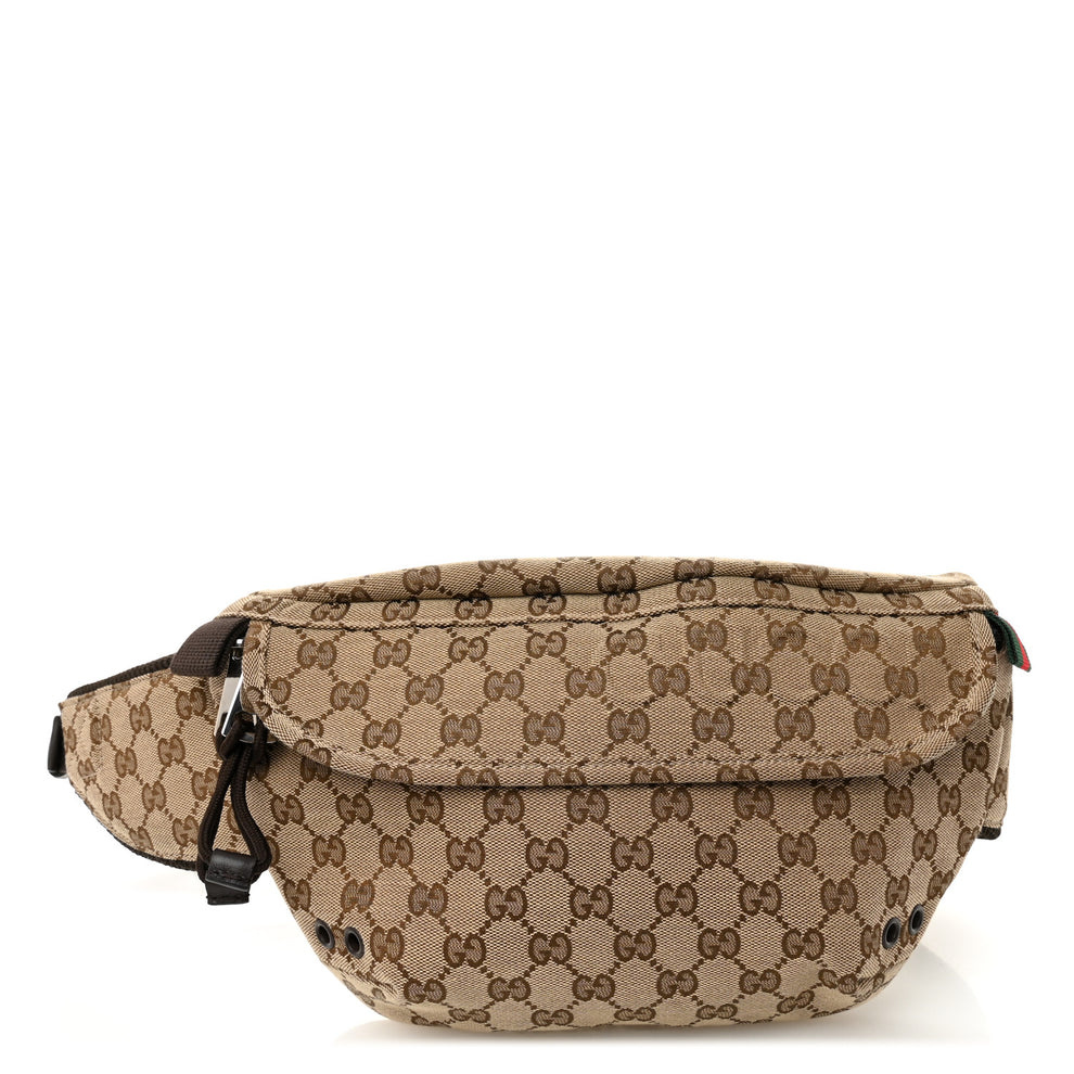 Monogram Large Belt Bag Beige Dark Brown