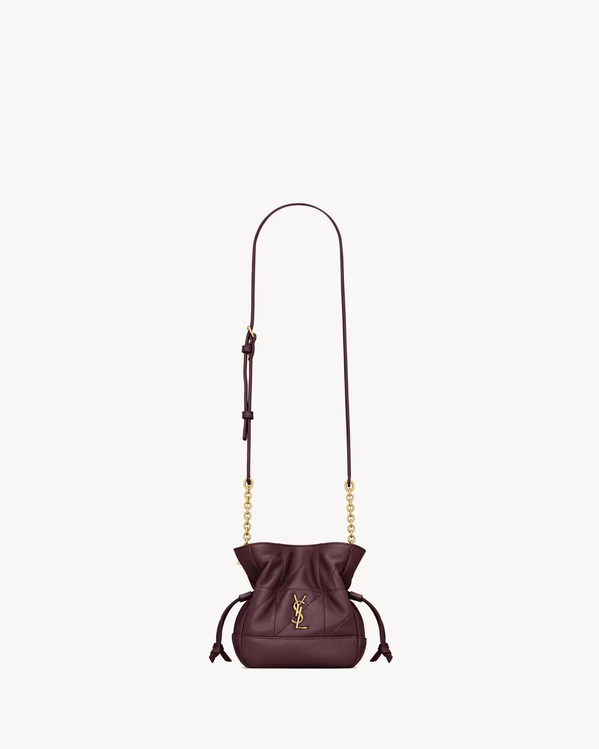JAMIE mini shoulder pouch in lambskin