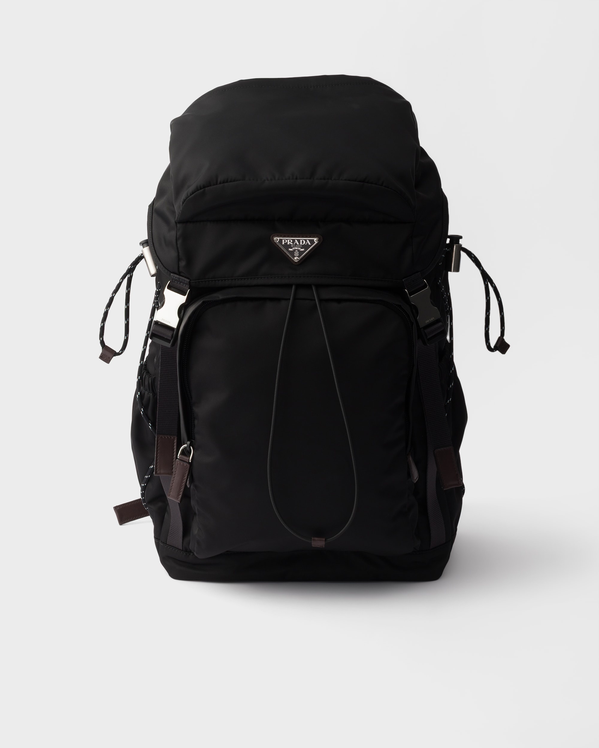 Prada Speedrock Re-Nylon and leather backpack