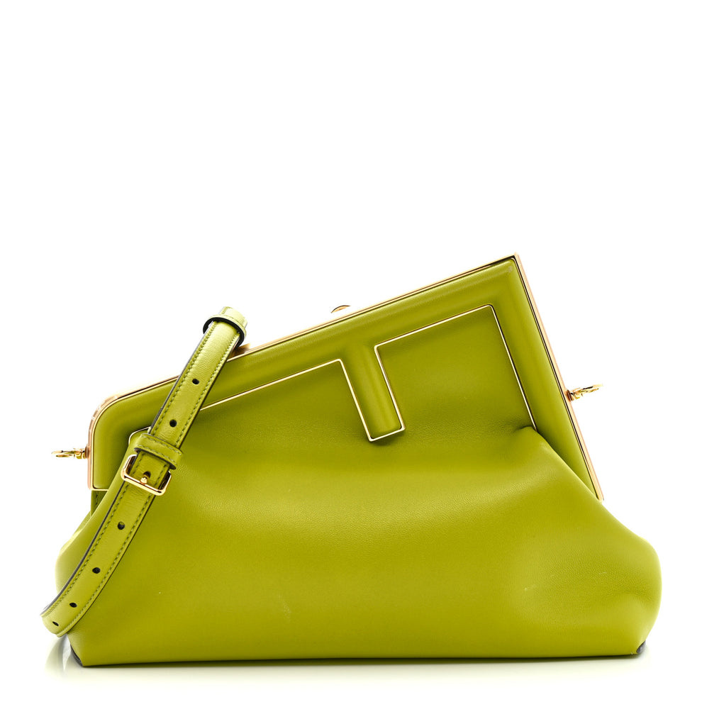 Shiny Nappa Small Fendi First Wasabi
