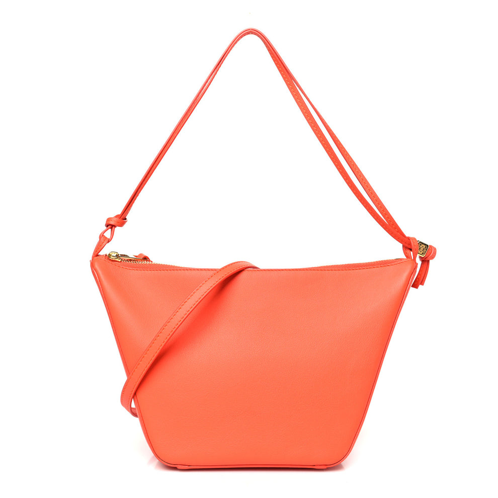 Calfskin Mini Hammock Hobo Vivid Orange