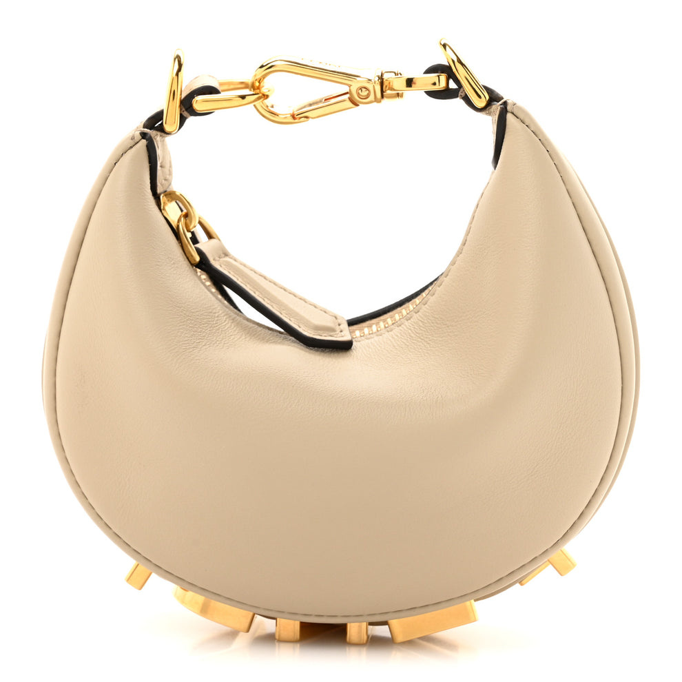 Vitello Grace Matte Nano Fendigraphy Hobo Charm Nuvola