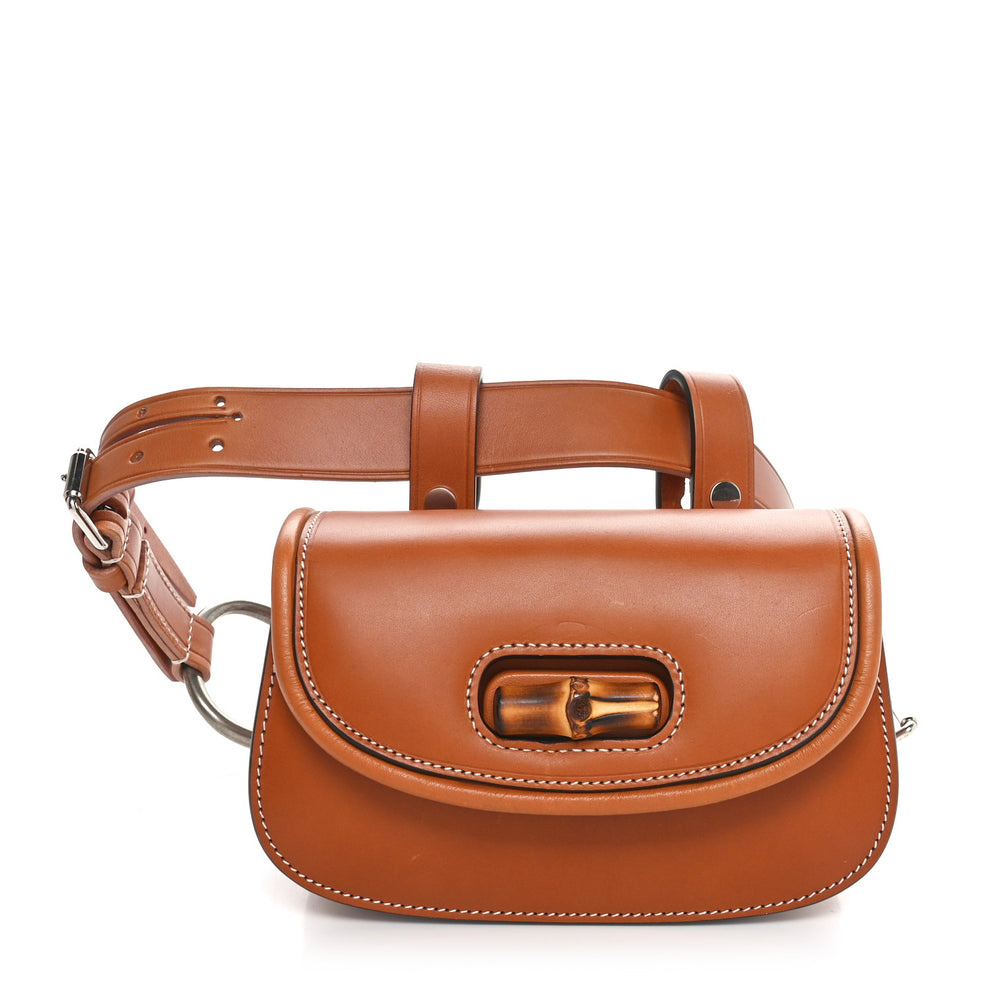 Calfskin Bamboo Mini 1947 Belt Bag 75 30 Brown