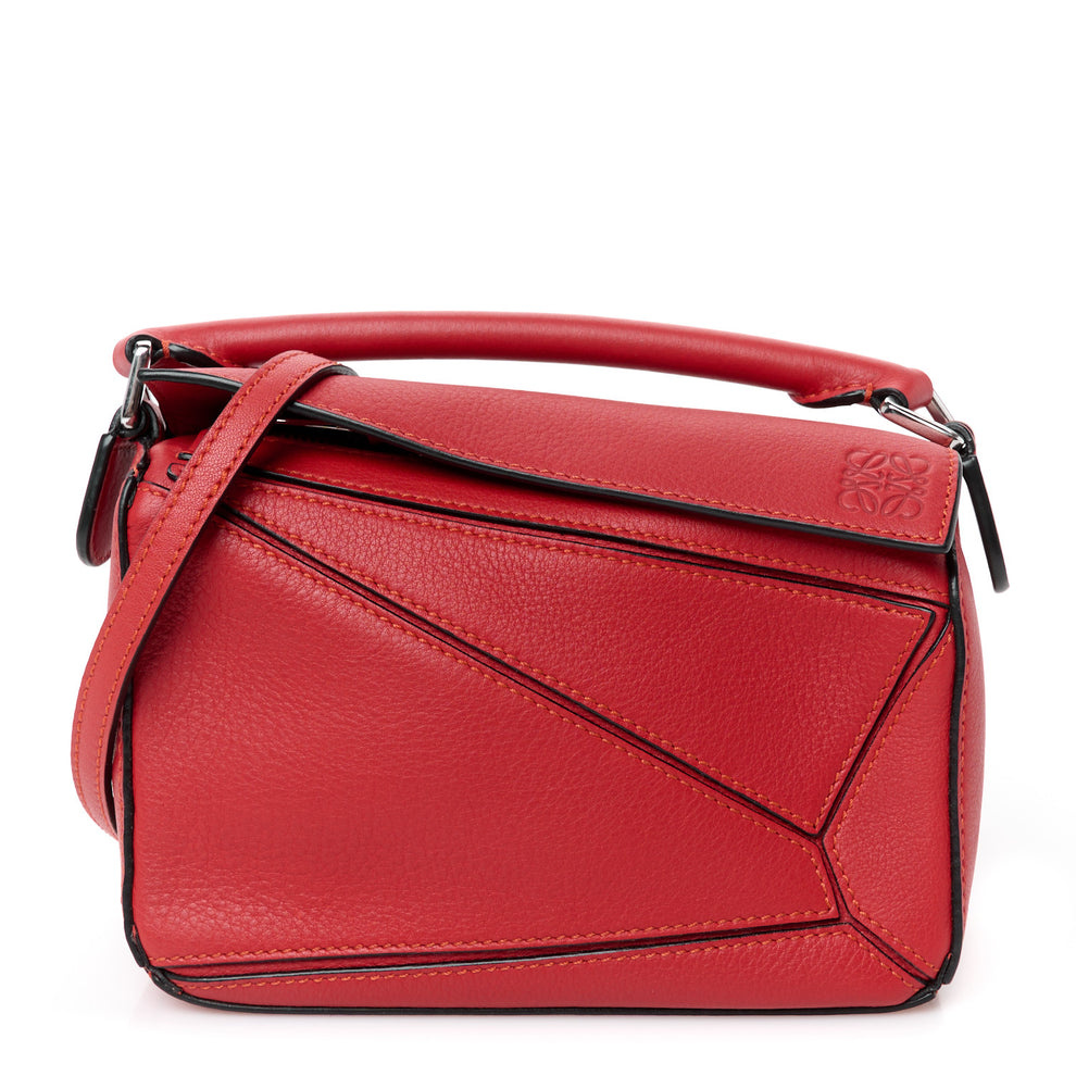 Calfskin Mini Puzzle Bag Pomodoro