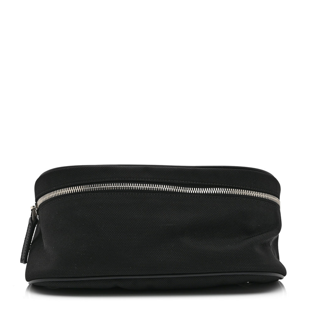 Techno Canvas Web Large Belt Bag Black