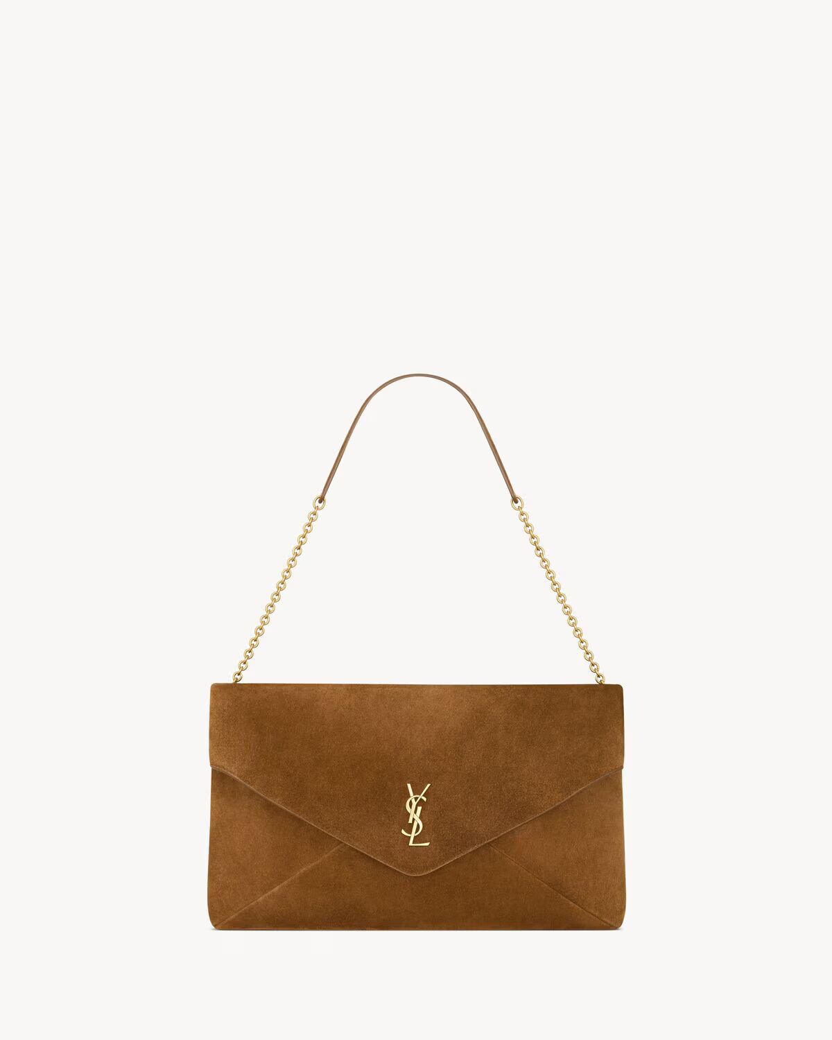CASSANDRE XXL pouch on chain in suede