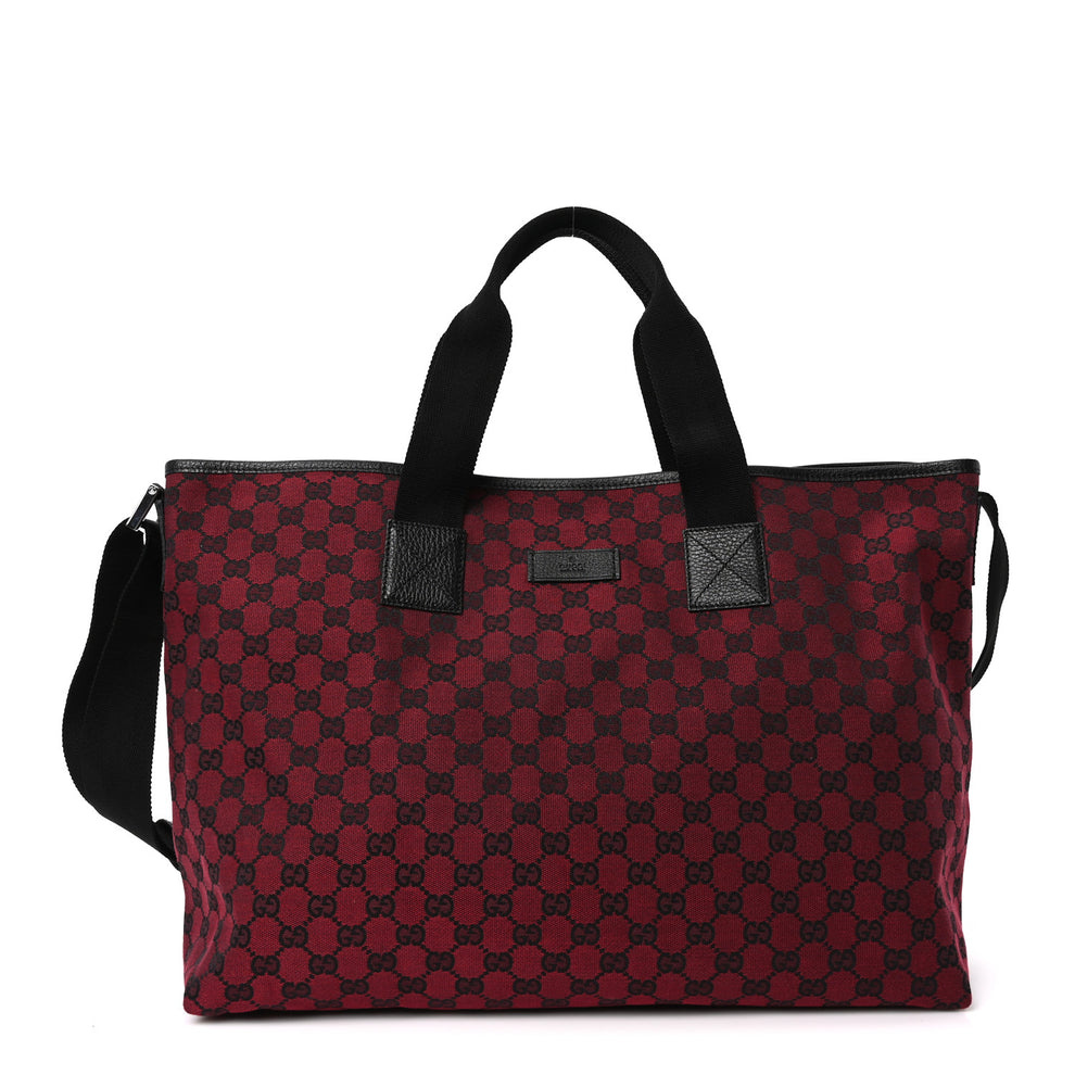 Monogram Travel Bag Red Black
