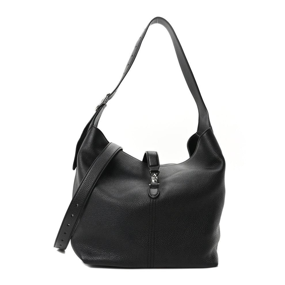 Soft Grained Calfskin Small Jackie 1961 Shoulder Bag Black