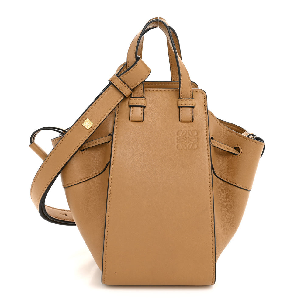 Calfskin Mini Hammock Shoulder Bag Gold