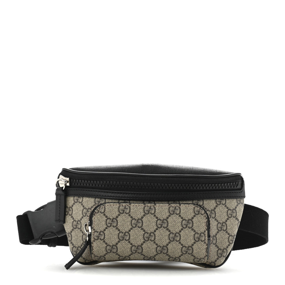 GG Supreme Monogram Belt Bag Black