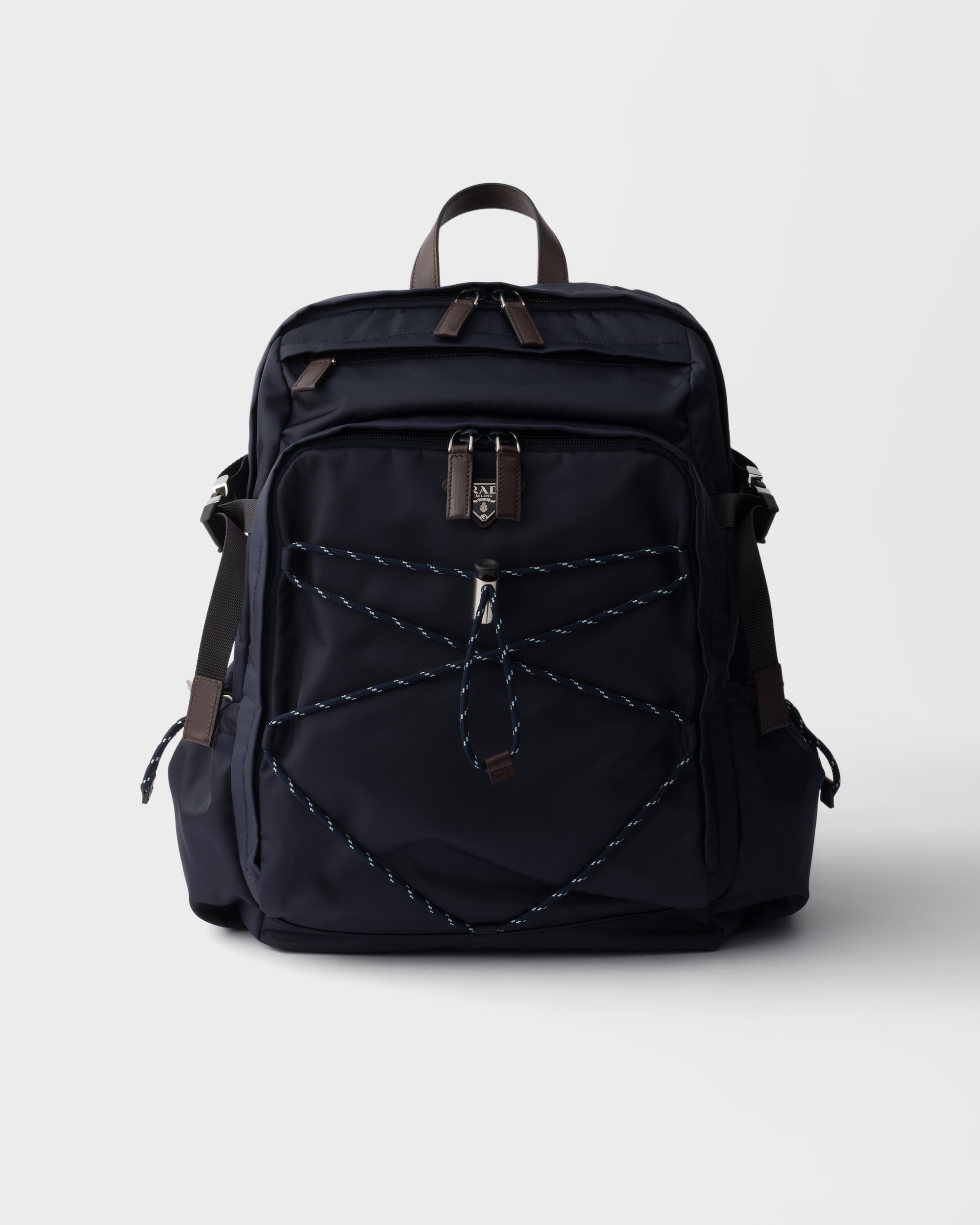 Prada Speedrock Re-Nylon and leather backpack