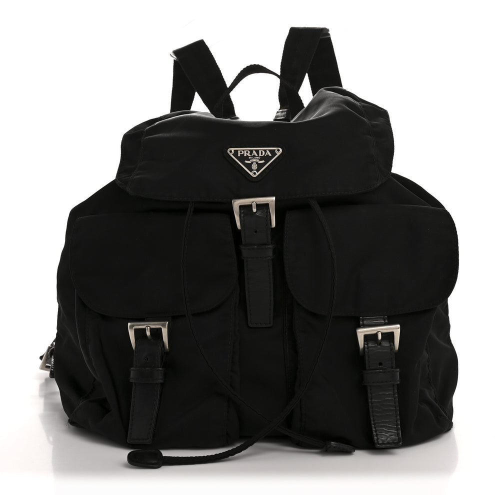 Nylon Vela Medium Backpack Black