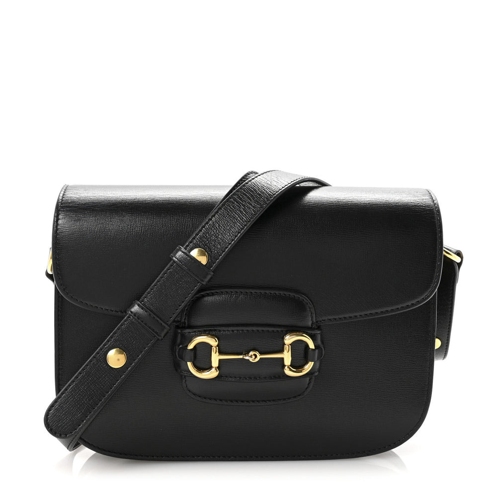 Azalea Calfskin Horsebit 1955 Shoulder Bag Black