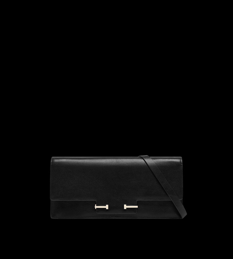 SUPPLE GRAIN LEATHER AUBE E/W SHOULDER BAG