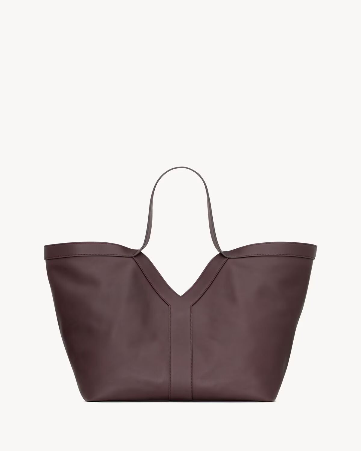 Y tote in leather