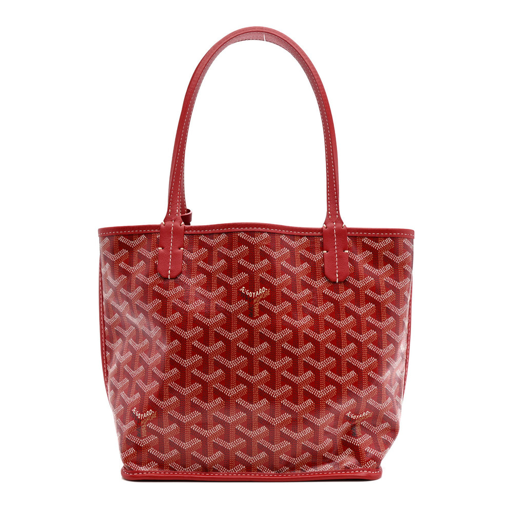 Goyardine Reversible Mini Anjou Red