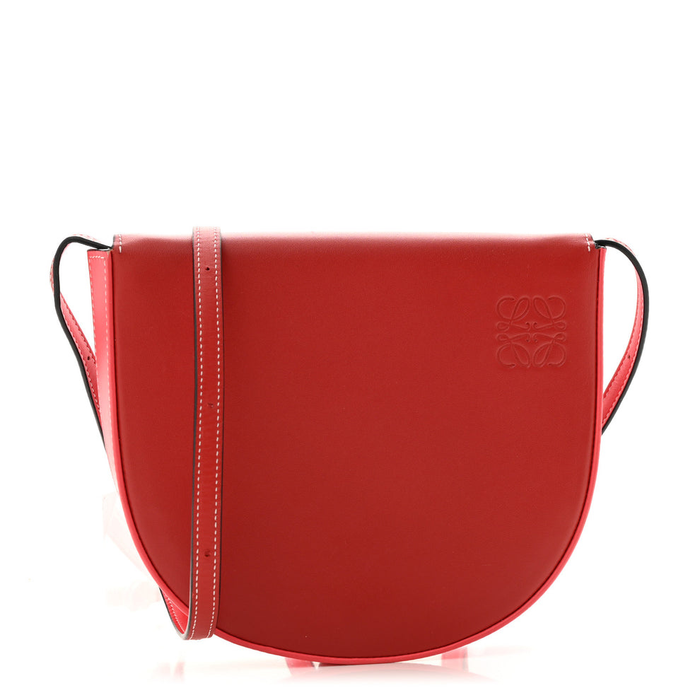 Soft Calfskin Heel Bag Pomodoro Poppy Pink