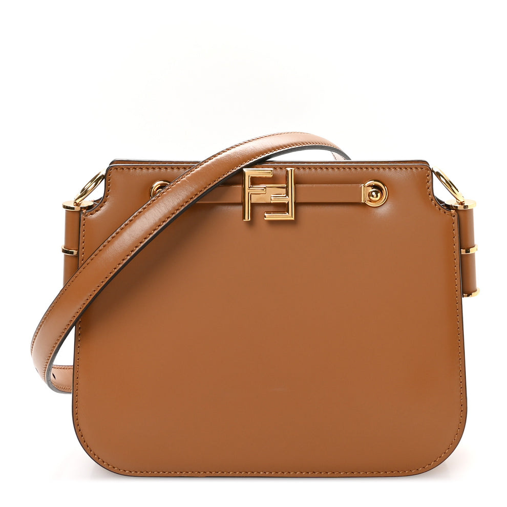 Vitello King Luxor Fendi Touch Shoulder Bag Caramello