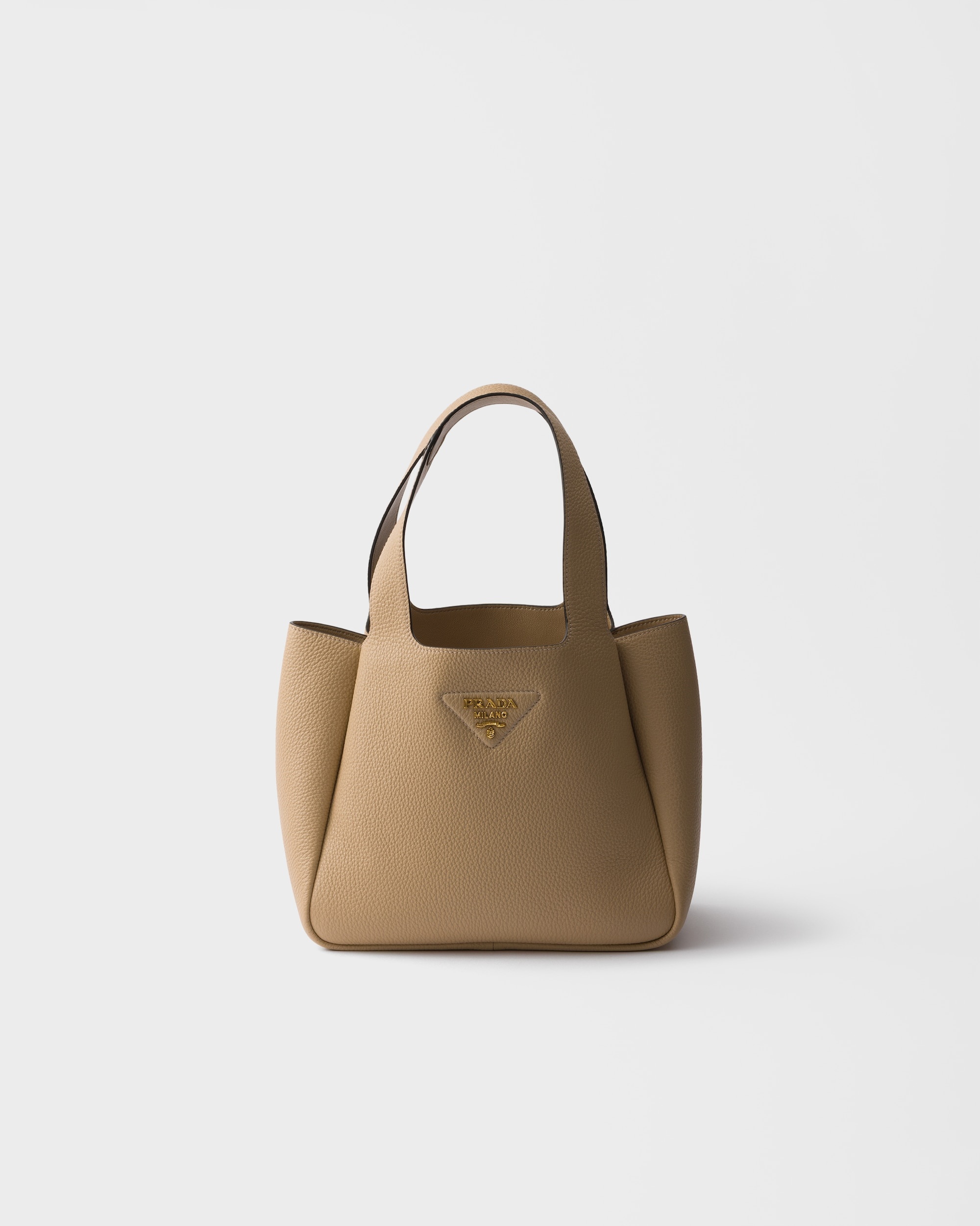 Small leather tote bag