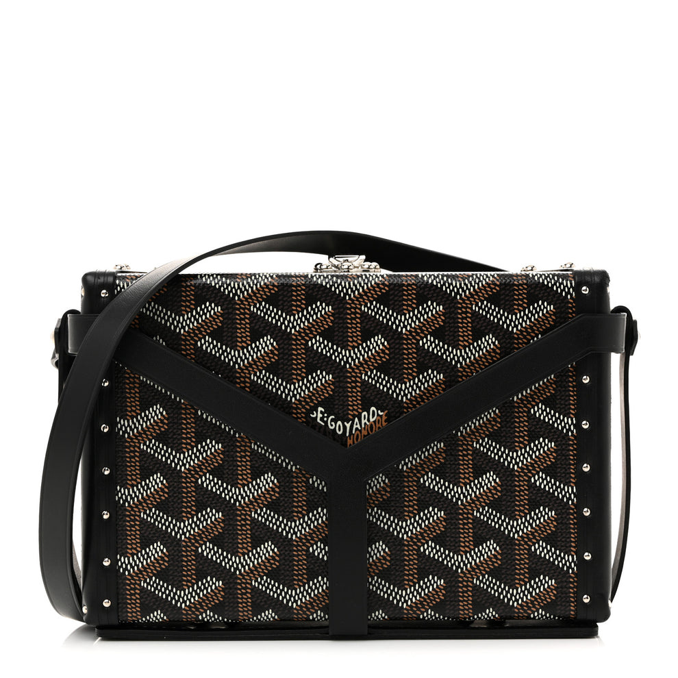Goyardine Minaudiere Trunk Bag Black