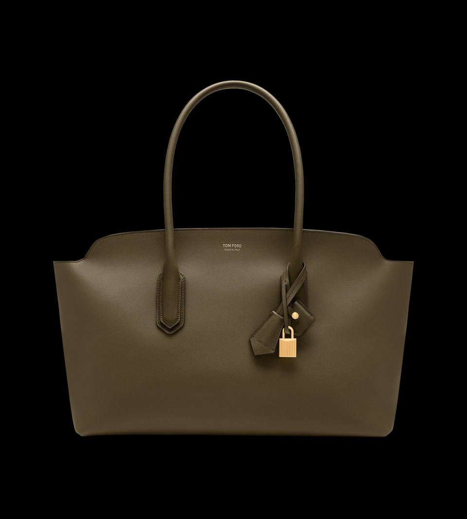 NATURAL GRAIN LEATHER ALEXANDER LARGE SHOULDER BAG