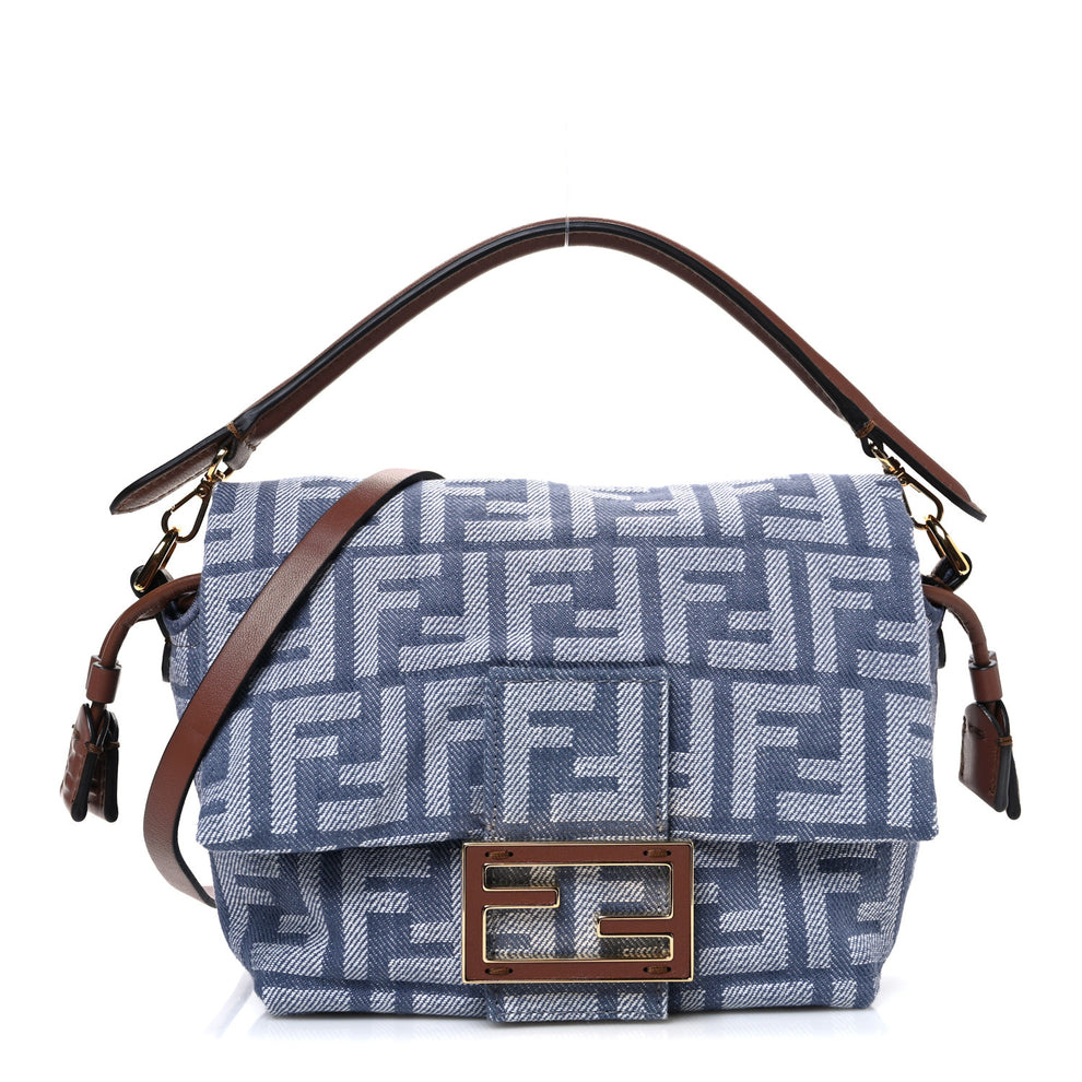 Denim Small Mamma Baguette Blue